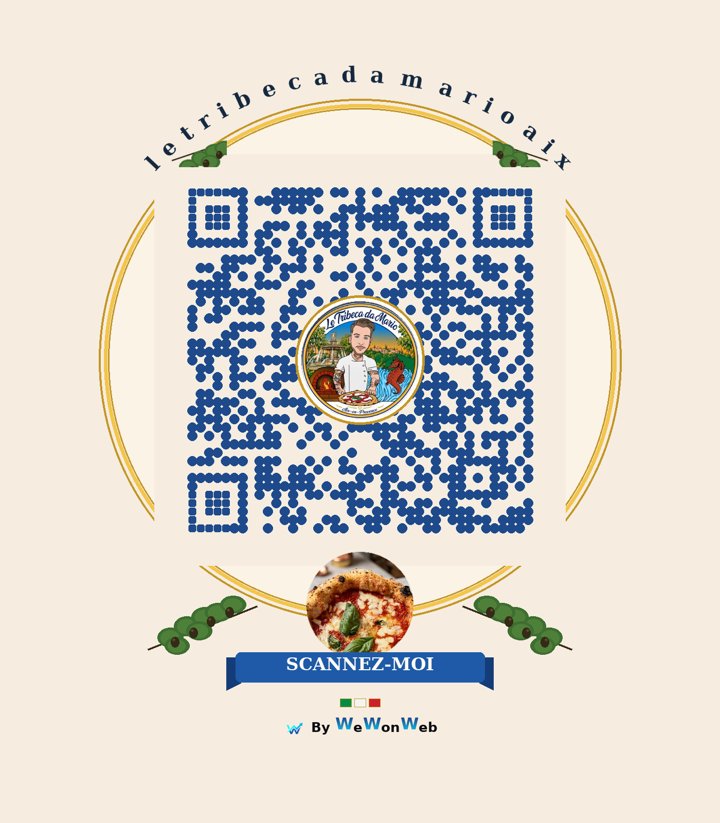 QR code vers la carte Le Tribeca da Mario